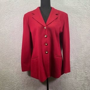 Vintage Womens Pendelton Blazer Size 12 Suit Jacket 100% Virgin Wool Made In USA